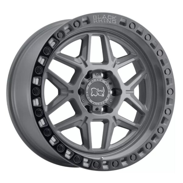 VELG BLACK RHINO KELSO BATTLESHIP GREY (ET0) 17X9 6X139.7