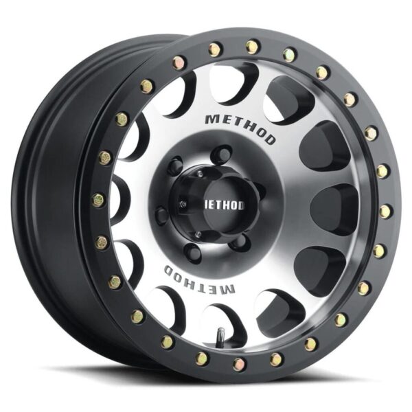VELG METHOD MR105 Beadlock/Machined Matte Black Ring (ET- 38) 17X9 5X127